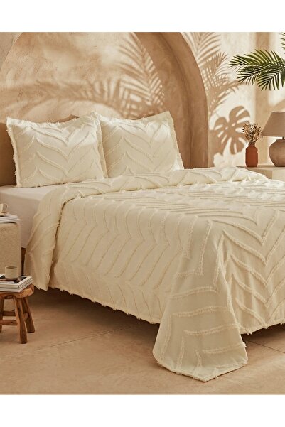 d'niss home touch of nature in your home Κάλυμμα διπλού κρεβατιού Merve 3 τεμ...