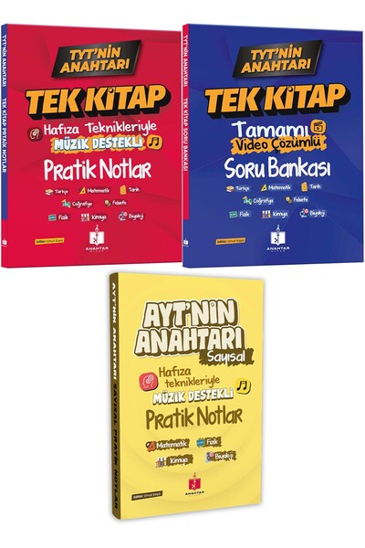 Anahtar Kitap 2026 Tyt'nin Anahtarı Süper 2'li Ve Ayt'nin Anahtarı Sayısal Ha...