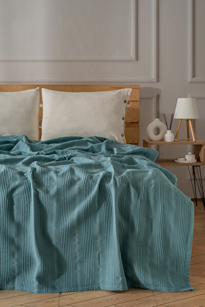 MYLASA HOME Μονό Πικέ με μοτίβο από 100% φυσικό βαμβάκι 160x220cm