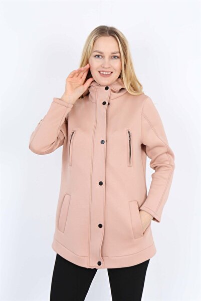 Banadamoda Μπουφάν από ύφασμα Salmon Scuba Diver με κουκούλα και τσέπες με φε...