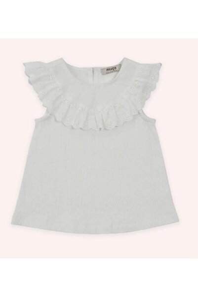 Panço Baby Girl 2511Gb57007 Lace Perla Bluz Gkpn0046