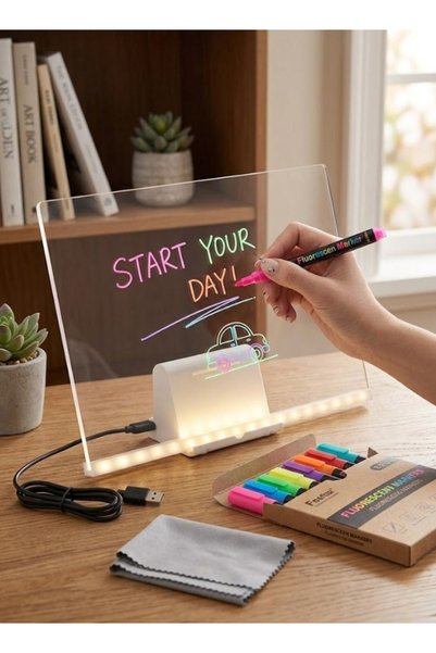 Generic Luminous Light Board Acrylic Writing Note Board Drawing Board