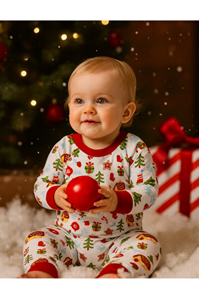OrganicKid Very Merry Bebek Pijama Takımı