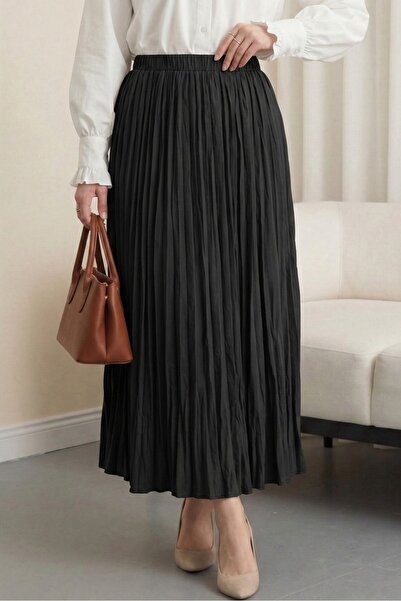 Modamorfo Φούστα με ελαστική μέση - μαύρη