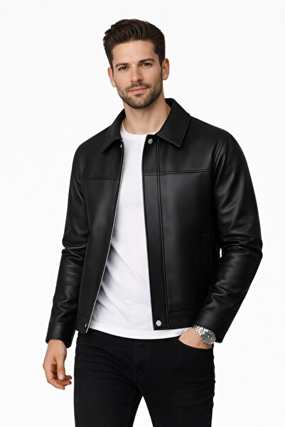 S&M CLOTHİNG JACHETĂ DE PIELE BĂRBAȚI NOU SEZON