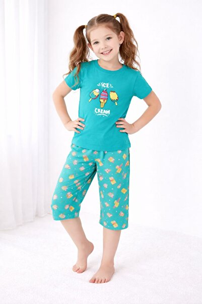 ELMASS Κοριτσίστικο Πιτζάμες Κάπρι με στάμπα παγωτού Τ.Κ. GK3981