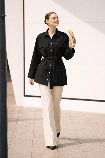 Touché Privé BELİ KUŞAKLI DIŞ GÖMLEK