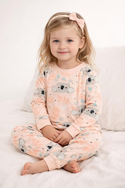ELMASS Girl's Koala Print Leaf Dsn Pajamas Tk Gke0013