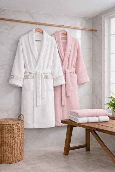 MUK's Σετ οικογενειακών μπουρνούζια 6 τεμαχίων – Υψηλής απορροφητικότητας, αν...