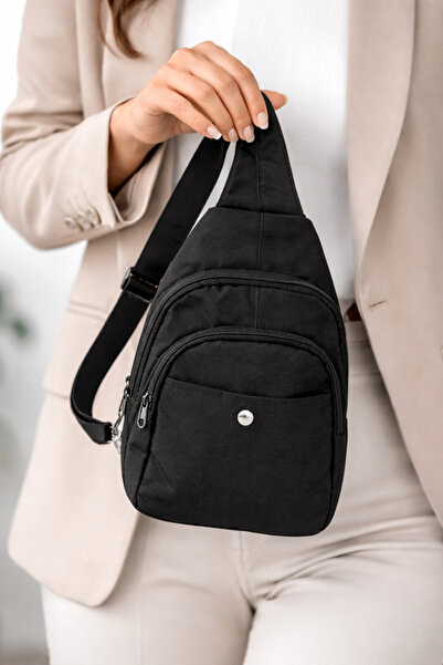 Moda West Modawest Siyah Kadın Bel Ve Sırt Çantası