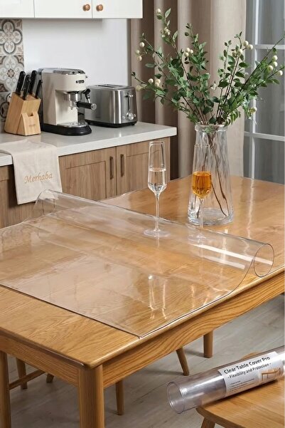 Rona Home Χοντρό διαφανές τραπεζομάντιλο από PVC |   Αφαιρούμενο αδιάβροχο πρ...