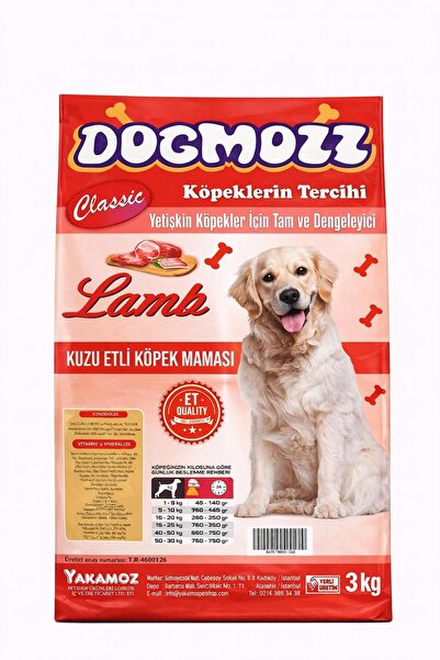 DogMozz Classic Kuzulu Yetişkin Köpek Maması 3 Kg