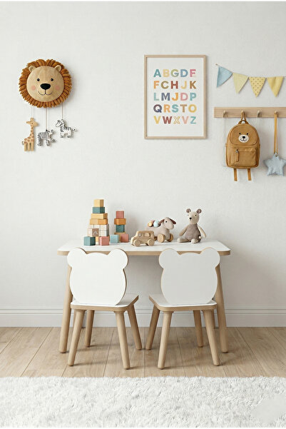 POFİTTO Yaz-sil Yüzey Çocuk Masası-aktivite Masası-çocuk Çalışma Masası Takım...