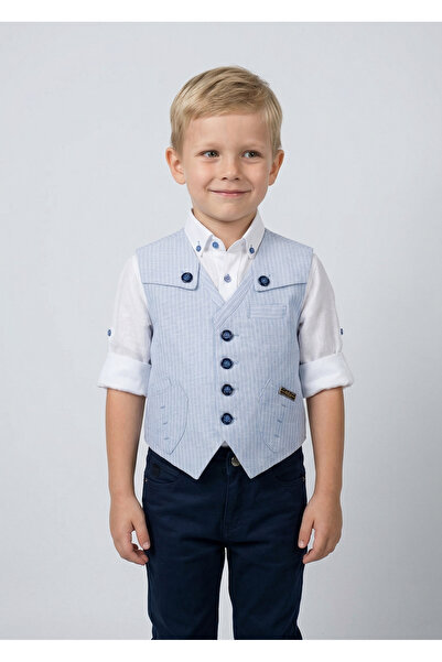 Doctor junior Αγόρι γαλάζιο γιλέκο Y8007