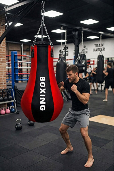 Spor Byfit Salon Tipi Özel Tasarım Armut Modelli Boks Torbası