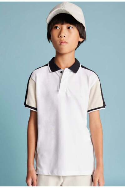MAYORAL Men's Youth 6134 Color Contrast Polo Shirt Gkm0381