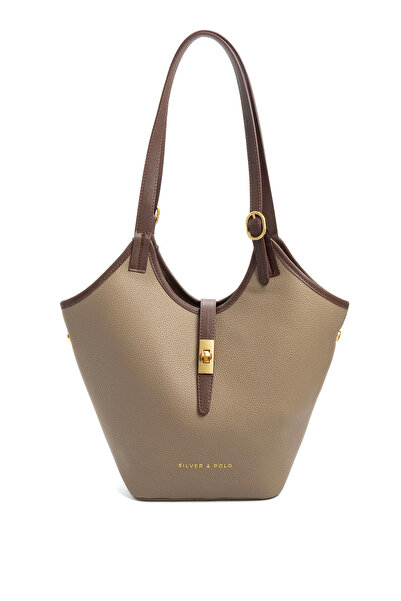 Silver Polo Γυναικεία τσάντα ώμου Silver & Polo SP1246 Mink