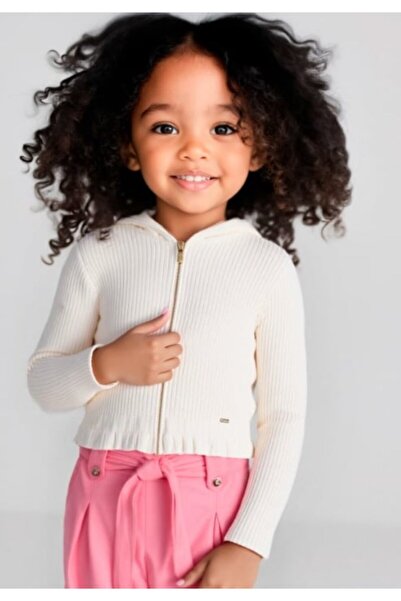 MAYORAL Момичешки плетен пуловер с качулка 3365 GKM0337