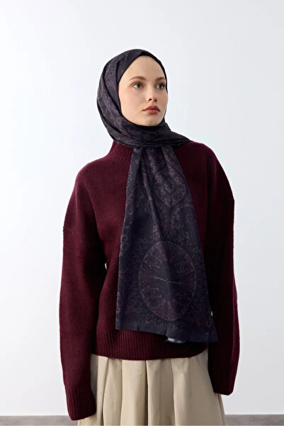 MİRSOY SCARF Mirayze Desen Kaymaz Soft İpekimsi Şal