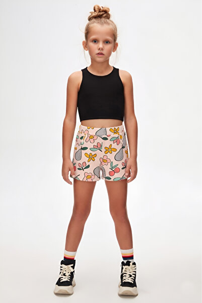 LOVETTI Симпатични шорти с джобове и шарки за момичета от Sketchbook