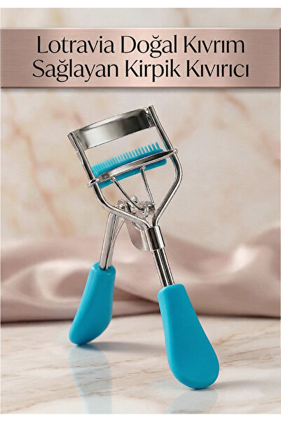 Lotravia Doğal Kıvrım Sağlayan Premium Kirpik Kıvırıcı Mavi (Taraklı)