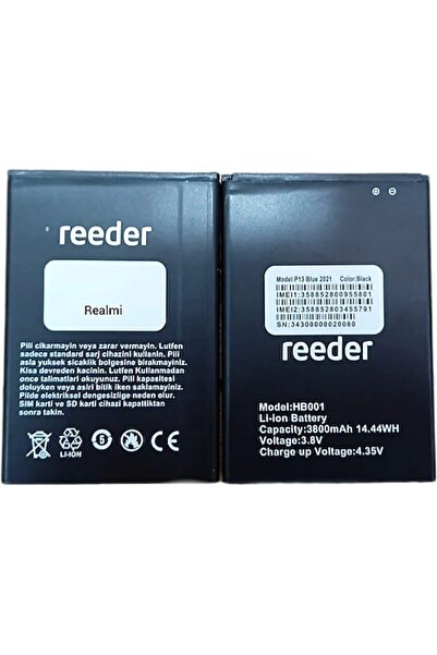 Genel Markalar VORABELA Reeder P13 Blue Max L 2021 Batarya