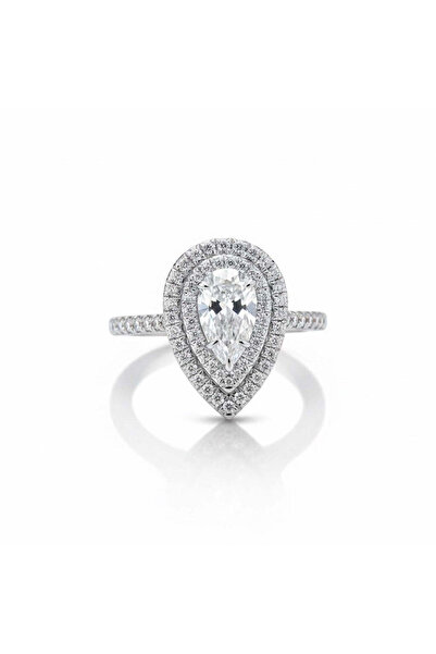 Pursehuit Silver-colored ring, with zirconium stones, Risa C11 - 8 (circumfer...