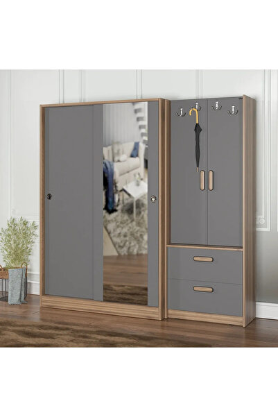 Abre VM-300348 ANTRASİT VESTİYER PORTMANTO