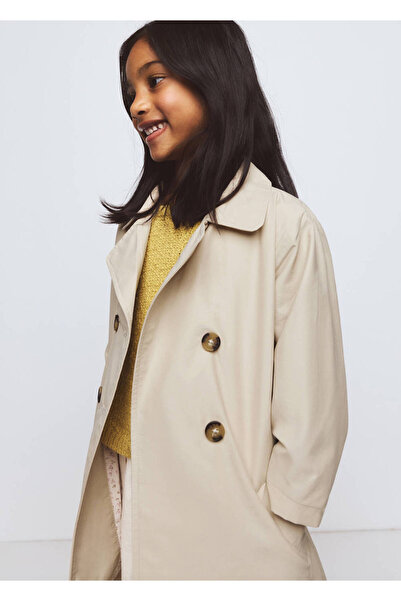MANGO Baby Çift düğmeli trençkot