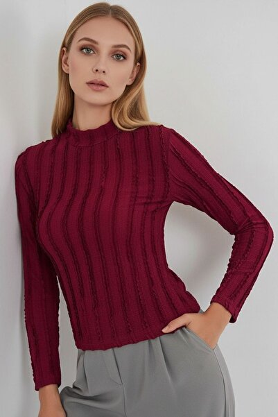 Hiccup BDART Υφή εφαρμοστό ψηλός λαιμός Μπλούζα