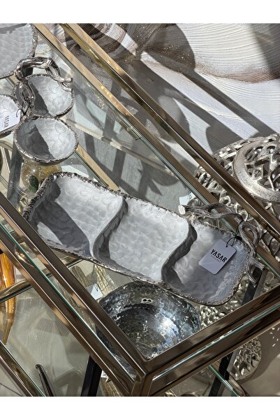 YASAR CONCEPT Montverde Çerezlik Dekoratif Tabak 23x38 Cm