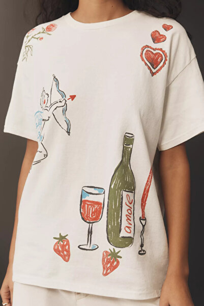 Jose Clothing Premium Oversize Cut Short Sleeve Printed T-Shirt