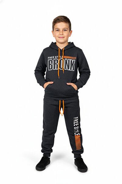 Mnk Baby&Kids Set de trening din două piese Bronx MNK0459 FUME
