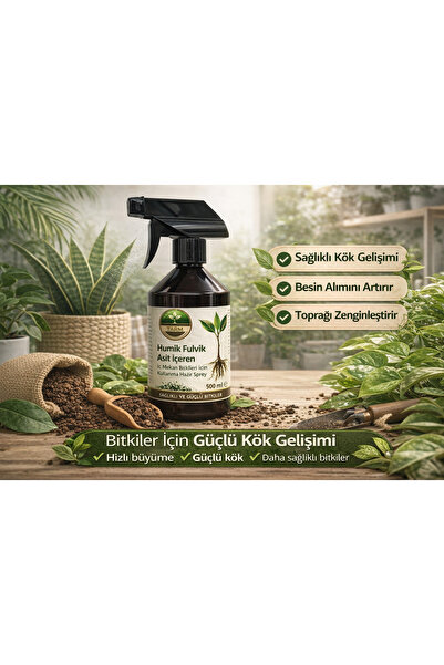 TARM Köklendirici 500 ml Sprey – Hümik & Fulvik Asitli Kök Geliştirici Bitki ...