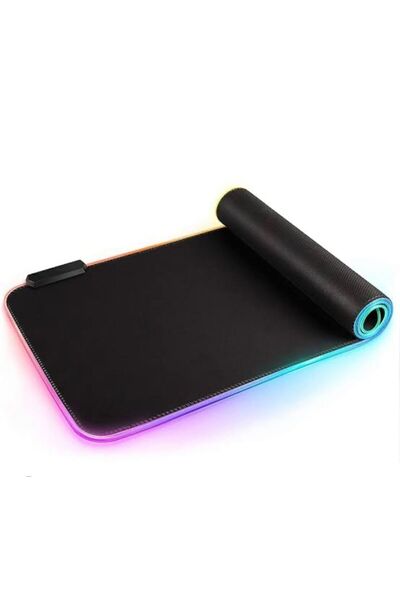 ATAsoft Rgb Led Gaming Mousepad Siyah Kaymaz Su Geçirmez Xl Mousepad 80x30