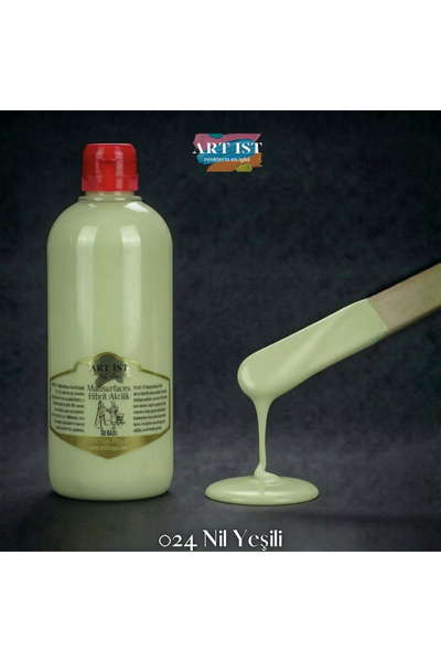 ART IST Multisurfaces 500ml Su Bazlı Akrilik Boya - 024 NİL YEŞİLİ