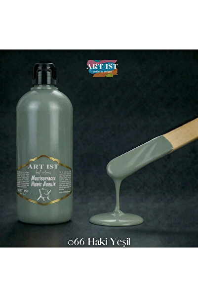 ART IST Multisurfaces 500ml Su Bazlı Akrilik Boya - 066 HAKİ YEŞİL