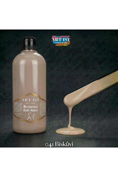 ART IST Multisurfaces 500ml Su Bazlı Akrilik Boya - 041 BİSKÜVİ