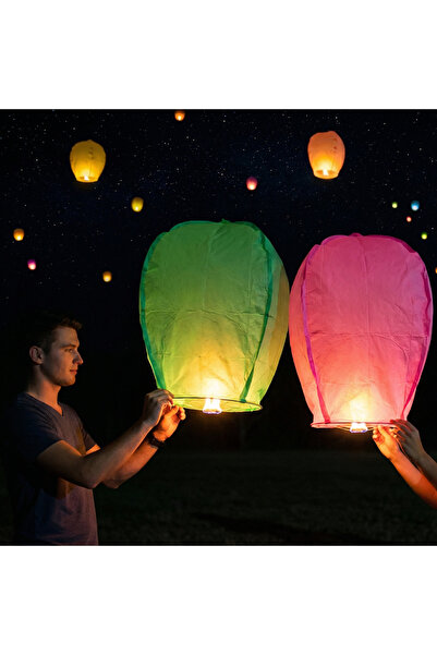 İBOVİA Dilek Feneri Balonu 2 Adet (Karaşık Renk)
