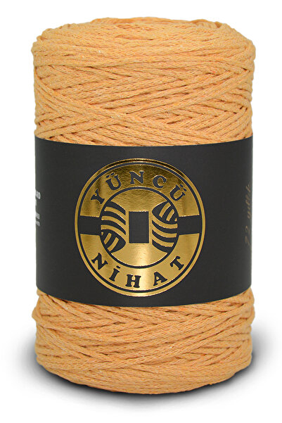 Yüncü Nihat YELLOW 200gr 200mt - Βαμβακερή τσάντα μακραμέ με κορδόνι, αλυσίδα...