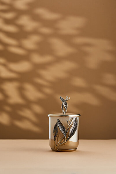 Cornella Ivy Antik Gold Λεπτομερές Κρεμ Χρυσό Αντικέ Γυάλινο Βάζο Μικρό