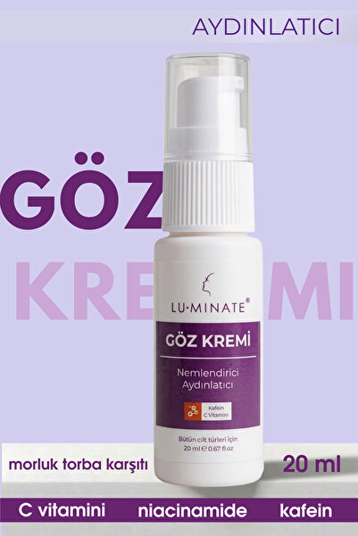 Luminate Göz Altı Kremi Morluk Torba Karşıtı Gözaltı morlukları için Göz Çevr...