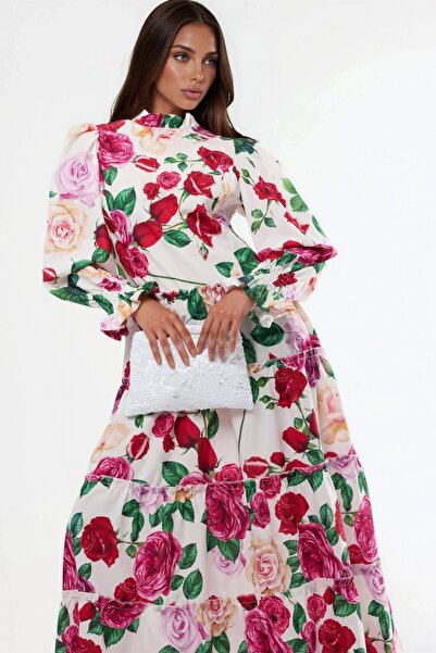 Hiccup Φόρεμα μάξι με λαιμόκοψη ποδηλάτου MSN Με φλοράλ μοτίβο