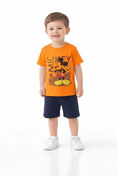 umudum bebis Yildiz Boys' Cycling Collar Summer Shorts Set