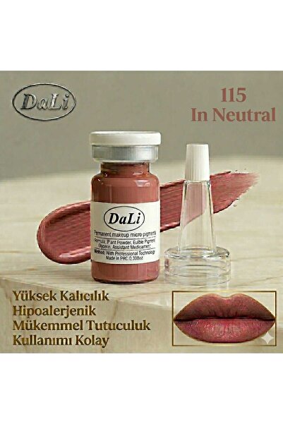 Dali Kalıcı Makyaj Boyası 115 In Neutral Pembe – PMU Uyumlu Profesyonel Pigme...