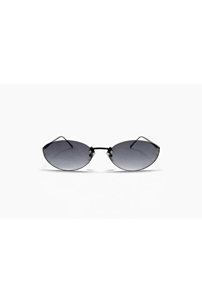 Toz Vintage Fuvion Black Gradient Glass Retro Oval Metal Frame Thin Frame Uni...