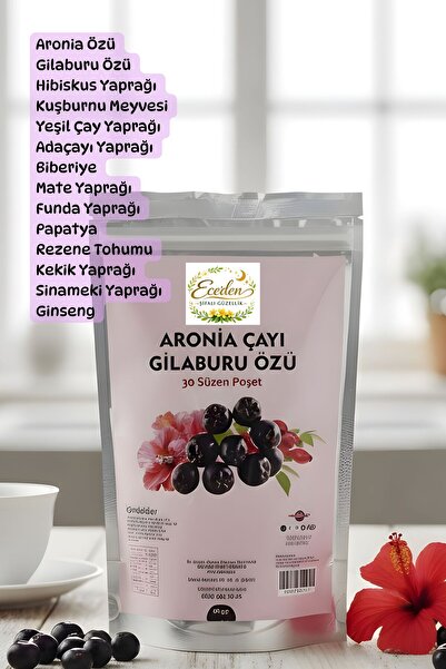Eceden Şifalı Güzellik Aronia (süper meyve) & Gilaburu Çayı Antioksidan ,C Vi...