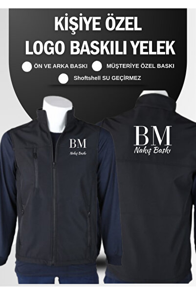 BMNAKIŞBASKI Kişiye Özel Gabardin Yelek | Ön-Arka Baskı | Firma Logolu | İş Y...