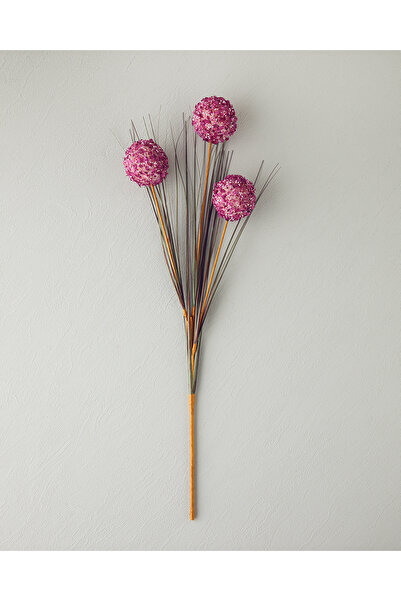 English Home Grass Bush Tek Dal Yapay Çiçek Mürdüm