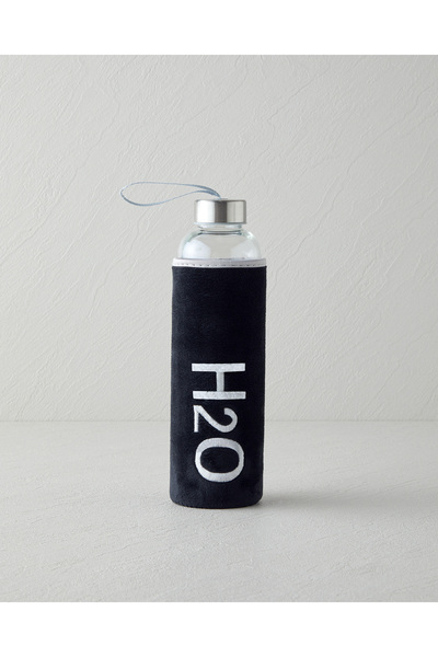 English Home Refresh Bottle Cam Kılıflı Şişe 600 ml Siyah